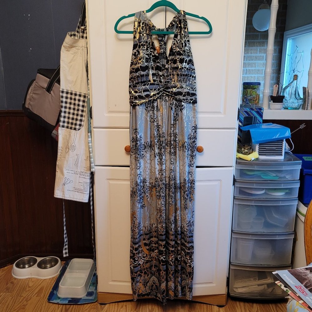 Majora Blue Maxi Dress